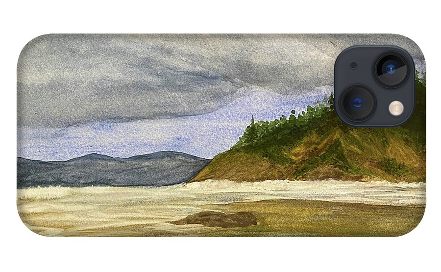 Oregon Coast iPhone 13 Case featuring the painting Oregon Coast by Lisa Neuman