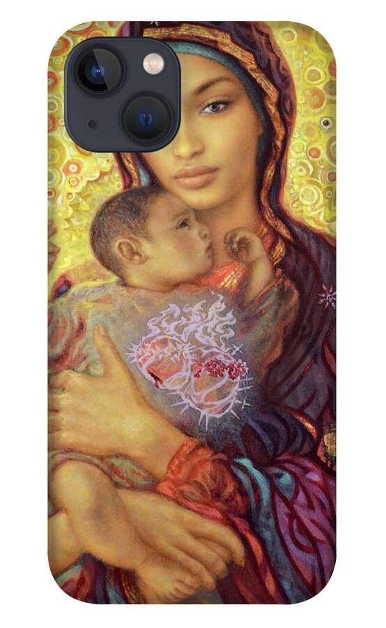 Our Lady iPhone 13 Case featuring the painting Our Lady of Kibeho by Smith Catholic Art