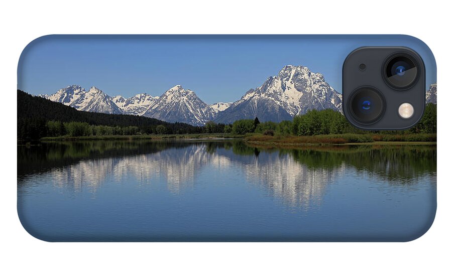 Oxbow Bend iPhone 13 Case featuring the photograph Grand Teton - Oxbow Bend - Snake River 2 by Richard Krebs