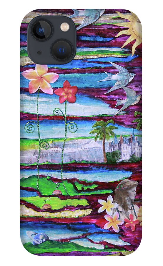 Dreamscape iPhone 13 Case featuring the painting Parallels by Winona's Sunshyne