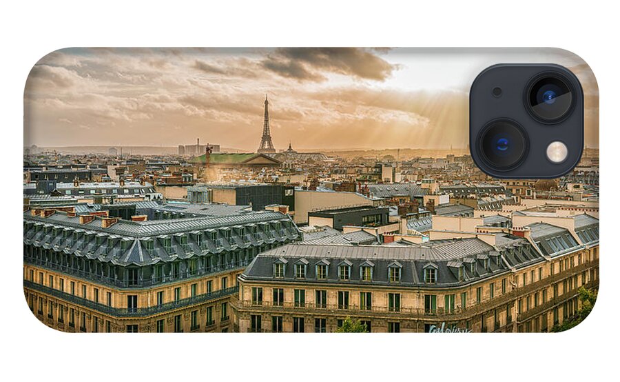 City iPhone 13 Case featuring the digital art Paris from the Rooftop by Kevin McClish