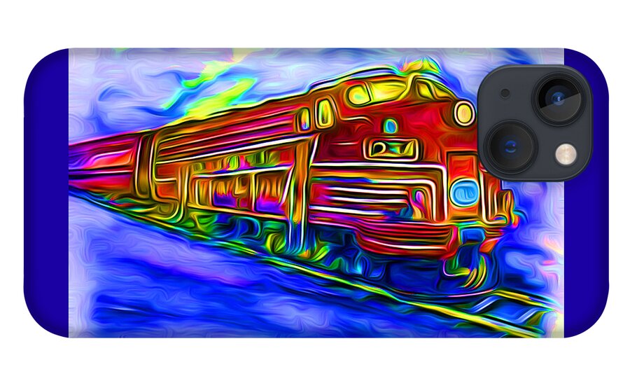 Digital Art iPhone 13 Case featuring the digital art Party Train by Ronald Mills