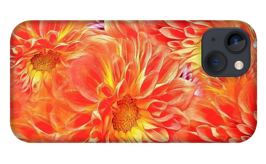 Dahlia iPhone 13 Case featuring the photograph Passionate about Dahlias by Sea Change Vibes