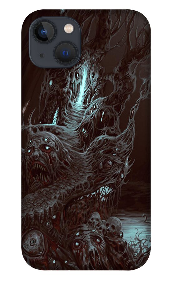 Agony iPhone 13 Case featuring the painting Path of Doom by Mark Cooper