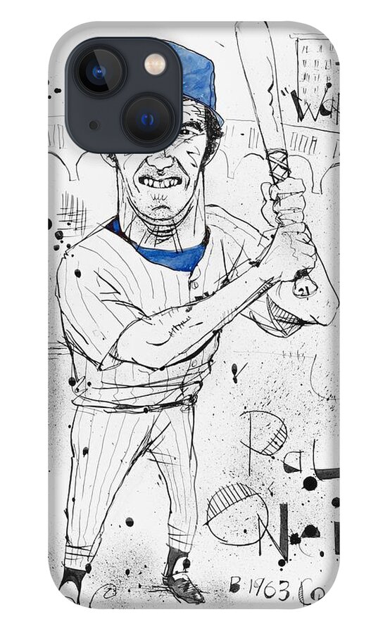  iPhone 13 Case featuring the drawing Paul O'Neill by Phil Mckenney