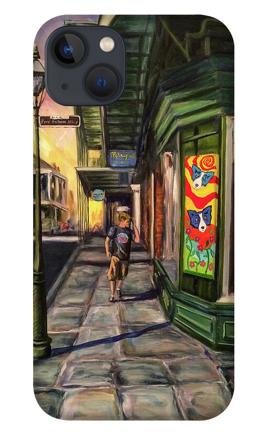 Cityscape iPhone 13 Case featuring the painting Pere Antoine Alley by Sherrell Rodgers