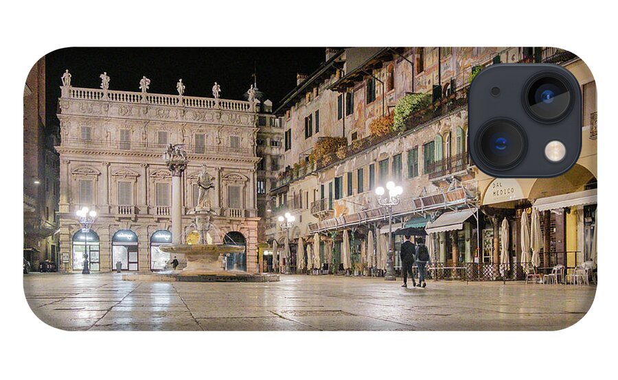Italy iPhone 13 Case featuring the photograph Piazza Erbe, Verona, Italy #2 by Alberto Zanoni