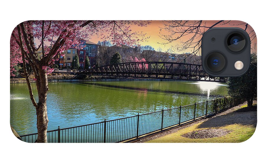 Tree iPhone 13 Case featuring the photograph Pink Trees at The Commons Park by Marcus Jones