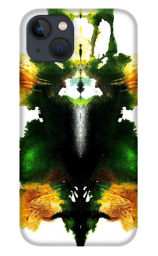 Ink Blot iPhone 13 Case featuring the painting Plant Parenting by Stephenie Zagorski