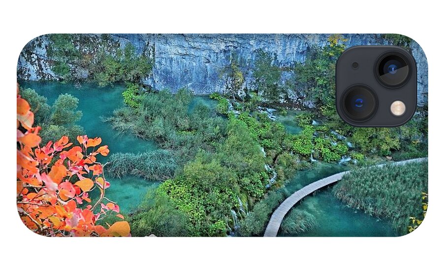 Plitvice Lakes iPhone 13 Case featuring the photograph Plitvice Lakes View From Above by Yvonne Jasinski