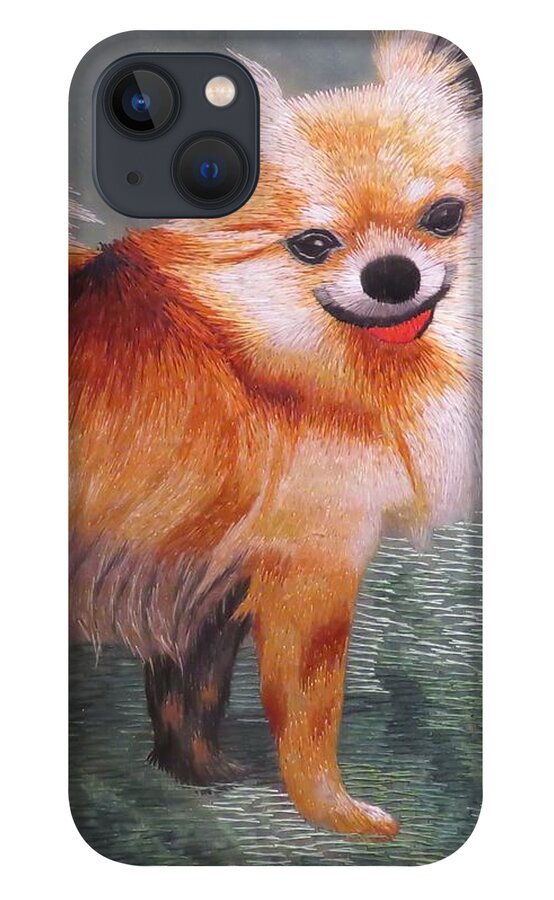 Pomeranian iPhone 13 Case featuring the photograph Pom Portrait by Kerry Obrist