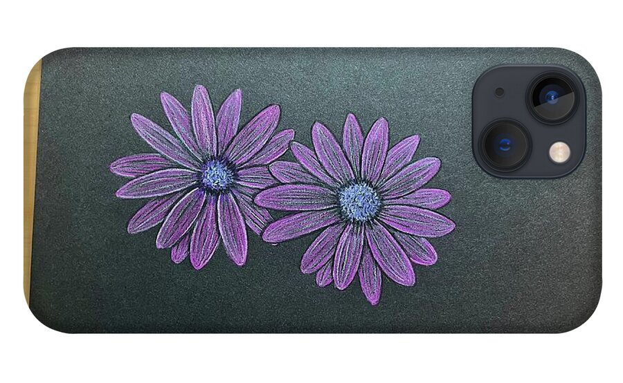  iPhone 13 Case featuring the digital art Practice Colored Pencil by Donna Mibus