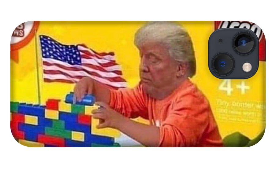 mængde af salg afbrudt lidenskabelig President Trump Lego Wall iPhone 13 Case by Andrew Huisman - Pixels