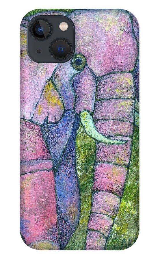 Pink iPhone 13 Case featuring the photograph Pretty in Pink Elephant by AnneMarie Welsh