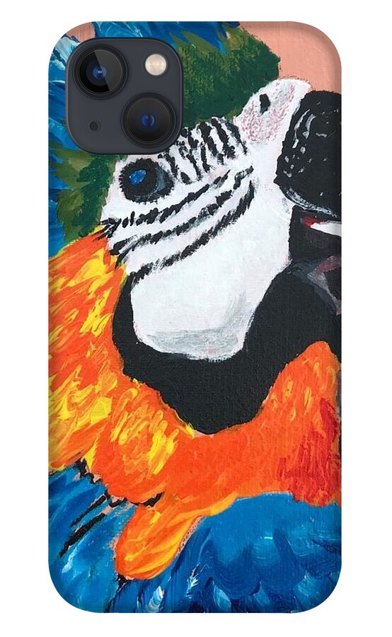Pets iPhone 13 Case featuring the painting Pretty Polly by Kathie Camara