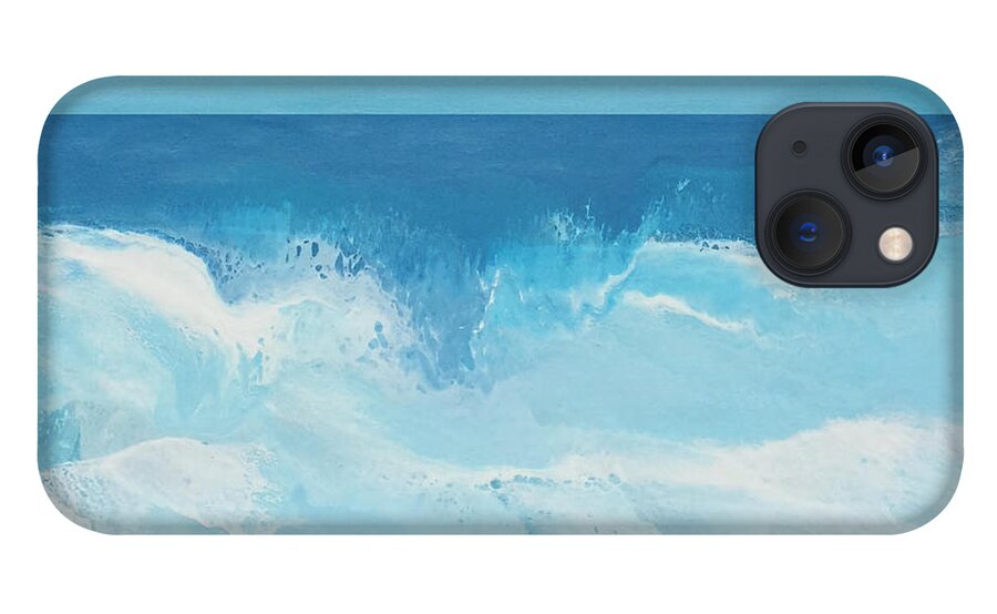 Beach iPhone 13 Case featuring the mixed media Private Beach by Linda Bailey