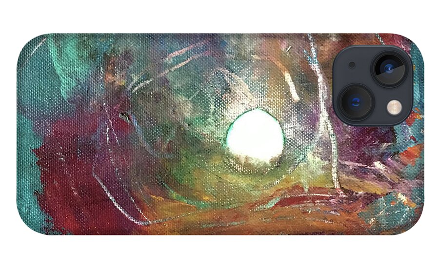 Abstract Art iPhone 13 Case featuring the painting Psalm Equinox by Rodney Frederickson