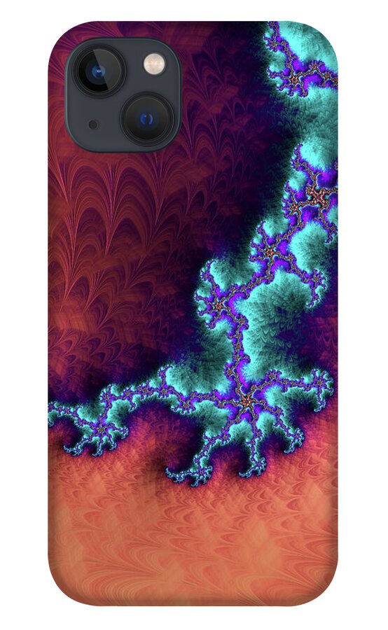 Abstract iPhone 13 Case featuring the digital art Putting the Best Foot Forward by Manpreet Sokhi