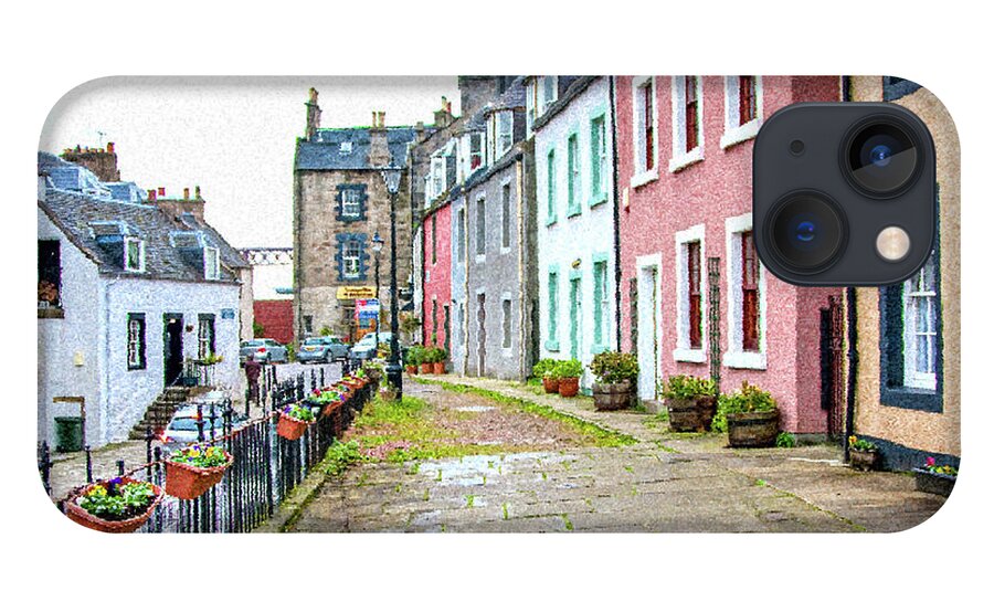Queensferry Scotland iPhone 13 Case featuring the digital art Queensferry Scotland by SnapHappy Photos