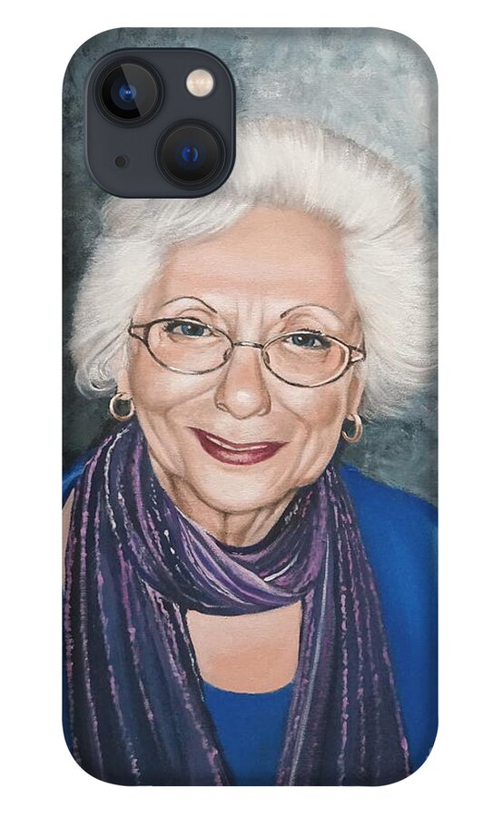 Simon iPhone 13 Case featuring the painting Rozzi Simon by Christopher Shellhammer
