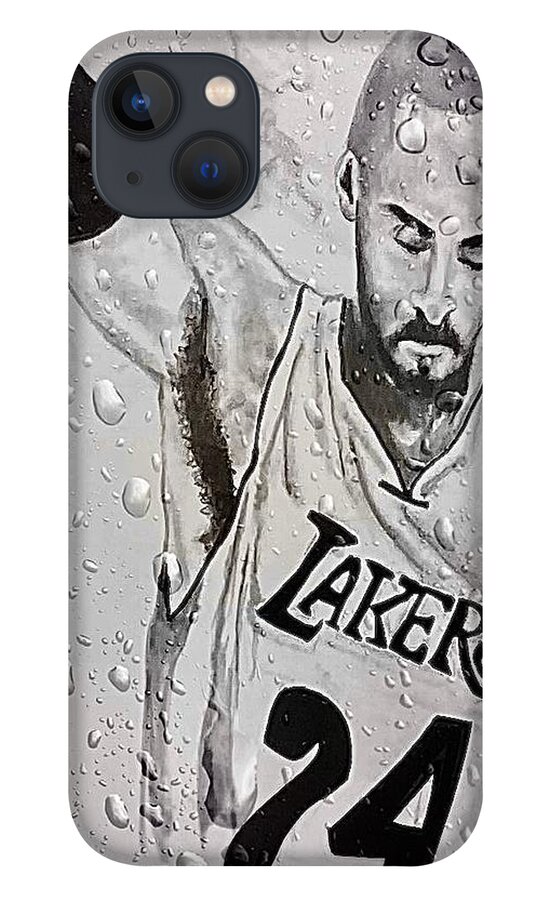  iPhone 13 Case featuring the mixed media Rain by Angie ONeal