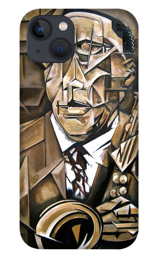 Charlie Parker iPhone 13 Case featuring the painting Rara Avis by Martel Chapman