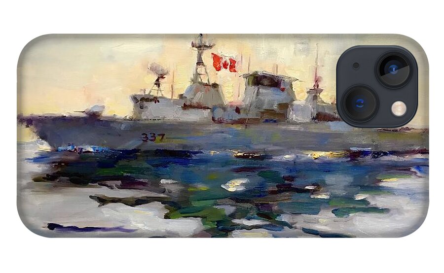 Boat iPhone 13 Case featuring the painting The Fredericton by Ashlee Trcka