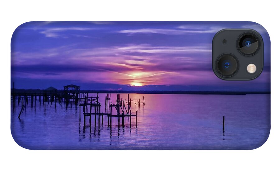 Sky iPhone 13 Case featuring the photograph Rest Well World Purple Sunset by Roberta Byram