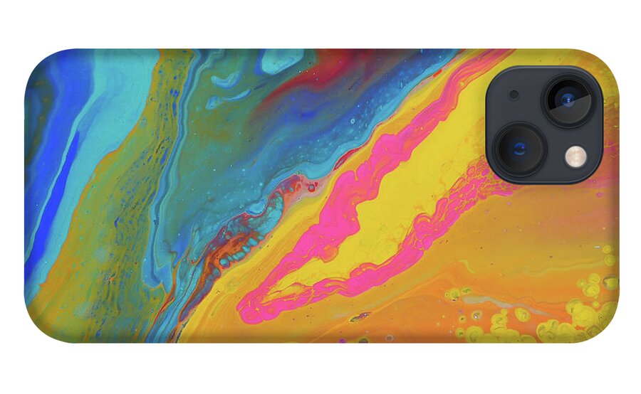 Abstract Art iPhone 13 Case featuring the painting Riley's Separation by Gena Herro