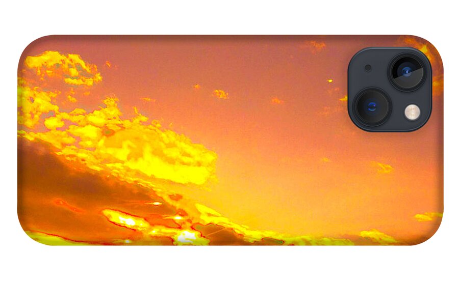 Flowijng Lave In The Sky iPhone 13 Case featuring the photograph River Of Gold by Trevor A Smith