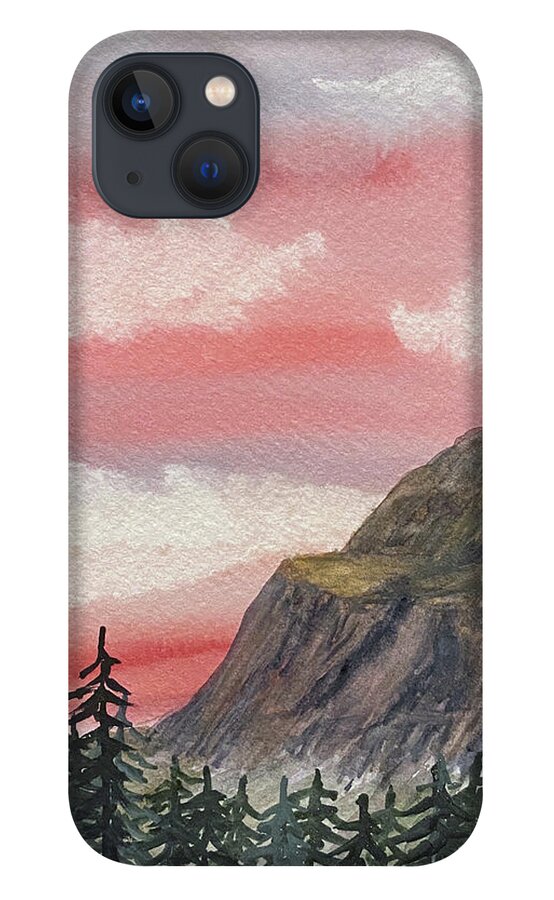 Banff iPhone 13 Case featuring the painting Road to Ice Field Parkway by Lisa Neuman