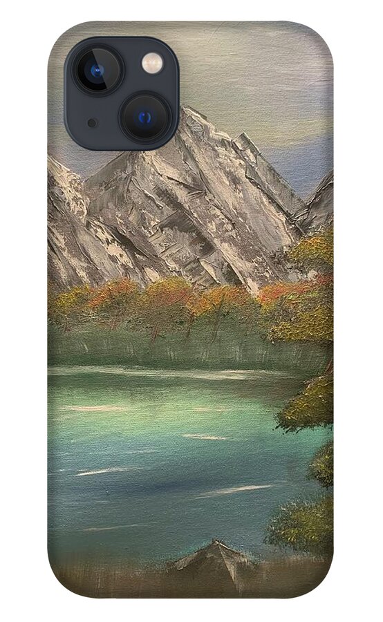 Mountains iPhone 13 Case featuring the painting Rocky Mountain Dreams by Lisa White