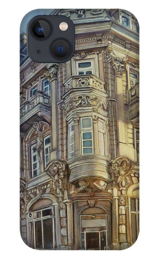 Ruse iPhone 13 Case featuring the painting Ruse, Bulgaria by Henrieta Maneva