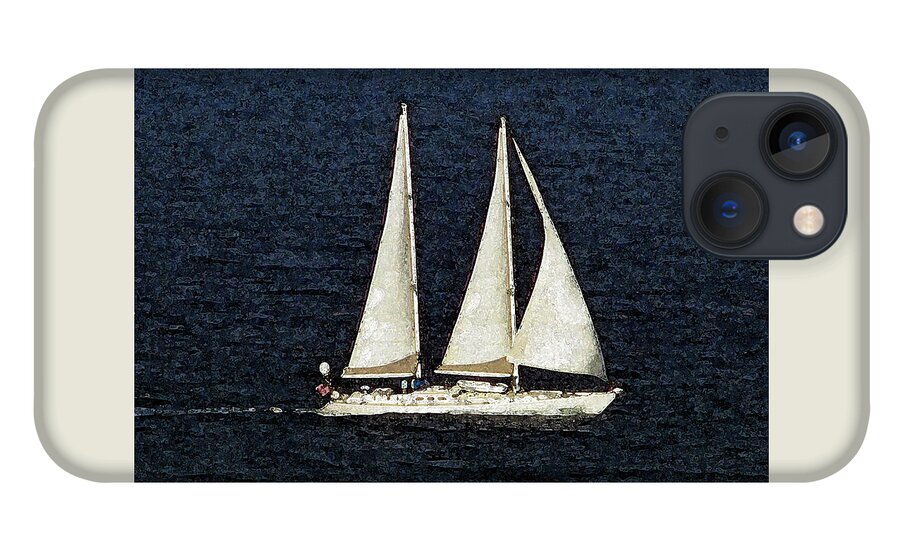 Sail iPhone 13 Case featuring the photograph Sailing the Ocean by Corinne Carroll