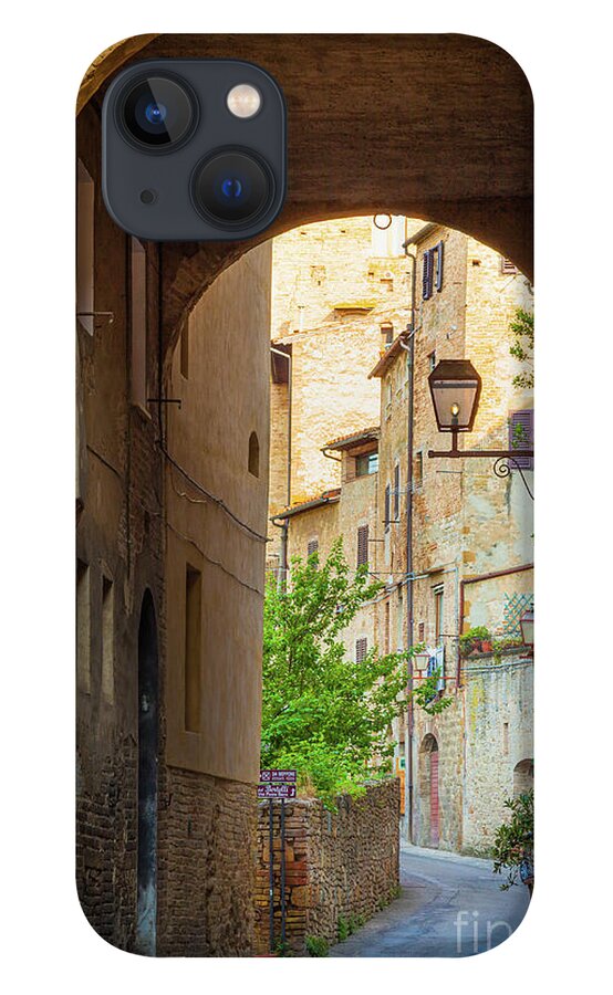 Europe iPhone 13 Case featuring the photograph San Gimignano Archway by Inge Johnsson