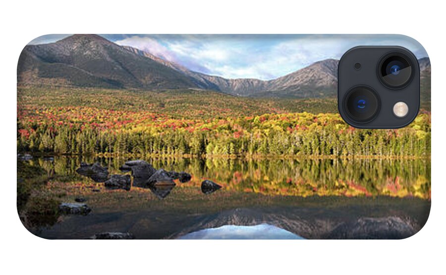 Maine Lakes And Mountains iPhone 13 Case featuring the photograph Sandy stream Mt Katahdin Maine by Rehna George
