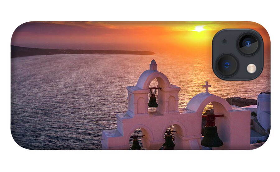 Greece iPhone 13 Case featuring the photograph Santorini Sunset by Evgeni Dinev