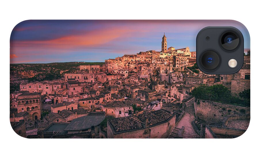 Matera iPhone 13 Case featuring the photograph Sassi of Matera ancient town. Italy by Stefano Orazzini