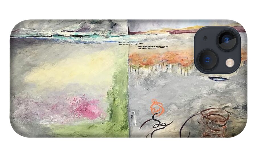 Seasons iPhone 13 Case featuring the painting Seasons by Deborah Naves