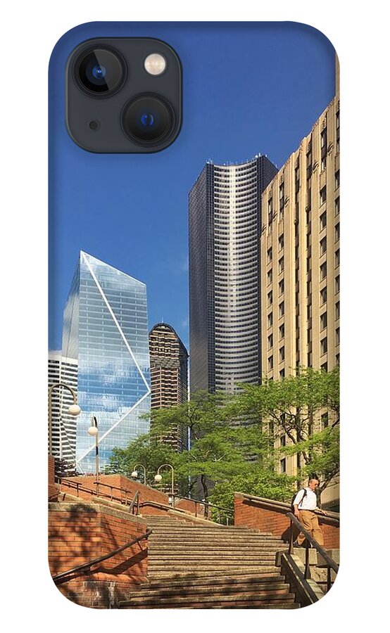 Stairs iPhone 13 Case featuring the photograph Seattle Cityscape by Jerry Abbott