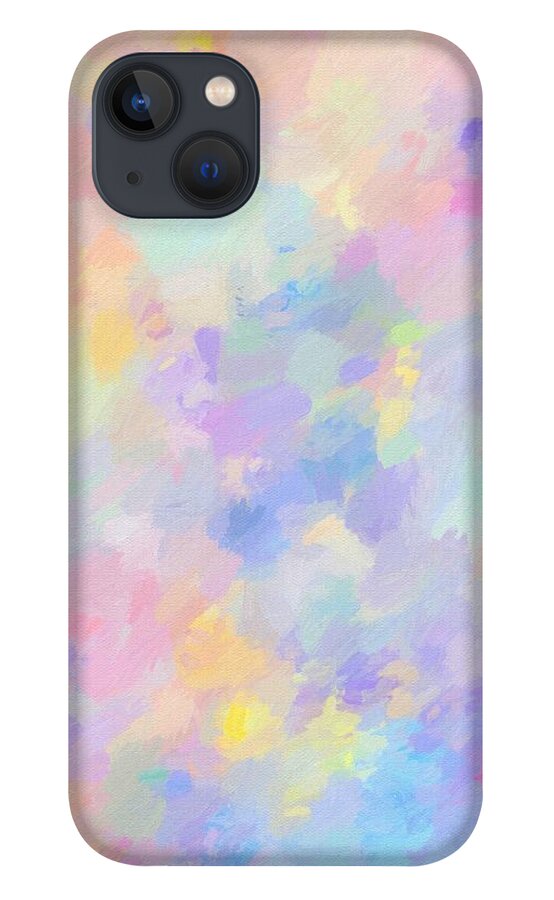 Spring iPhone 13 Case featuring the painting Secret Garden Colorful Abstract Painting by Modern Art