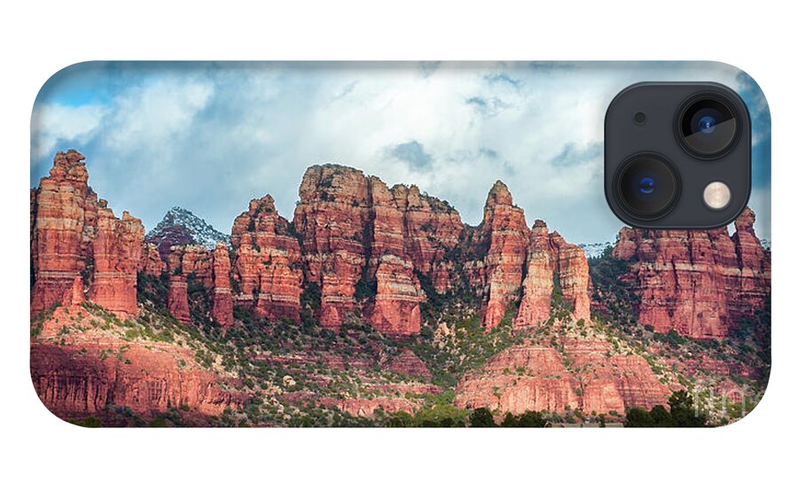 Sedona iPhone 13 Case featuring the photograph Sedona Snow 1704 by Kenneth Johnson