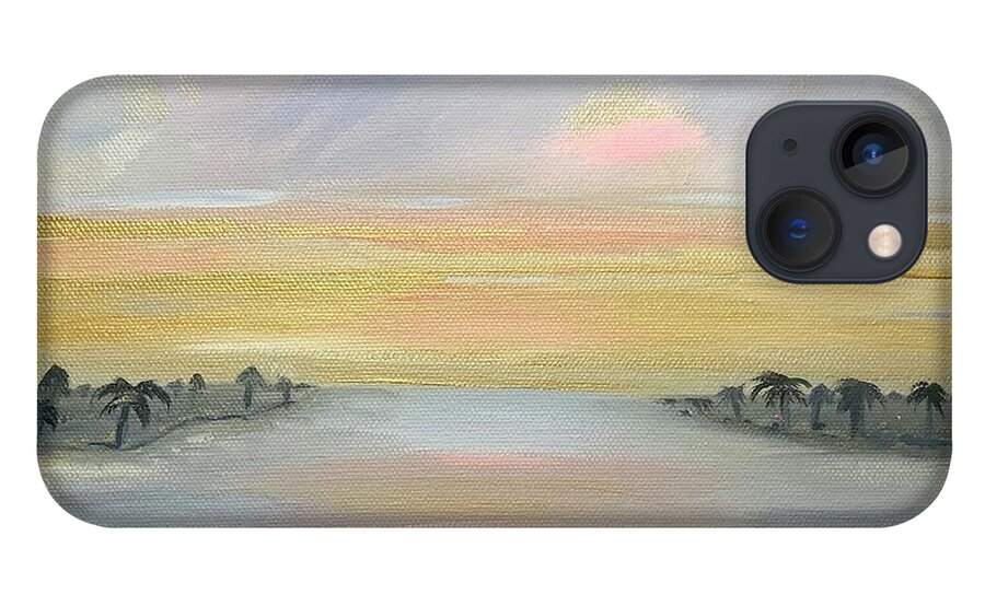 Serene iPhone 13 Case featuring the painting Serenity by Stacey Zimmerman