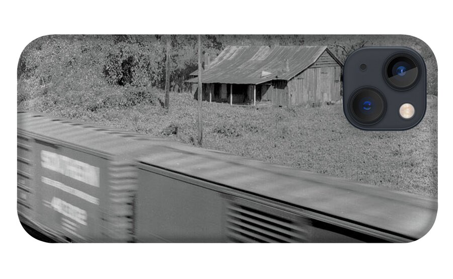 Lovejoy iPhone 13 Case featuring the photograph Shack and train by John Simmons