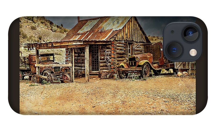  iPhone 13 Case featuring the photograph Shed and Trucks by Al Judge