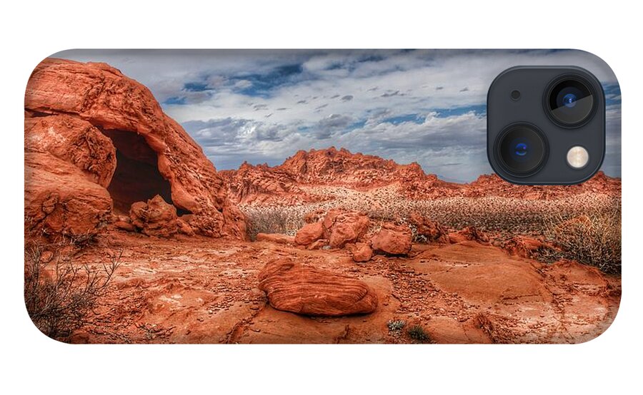  iPhone 13 Case featuring the photograph Shelter in the Desert by Rodney Lee Williams