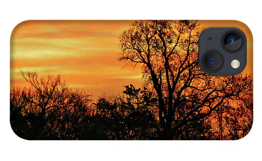 Environment iPhone 13 Case featuring the photograph Silhouettes and Sunset Skies by On da Raks