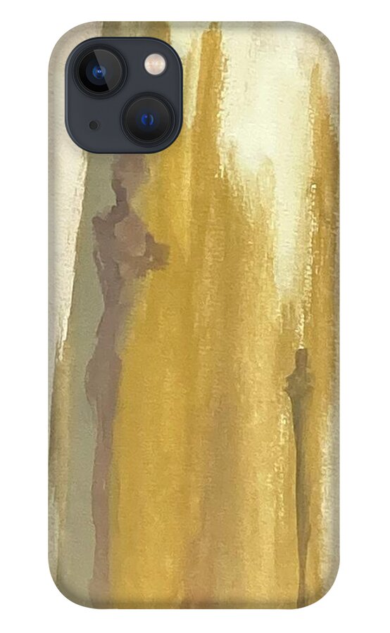 Figures iPhone 13 Case featuring the painting Silhouettes III by David Euler