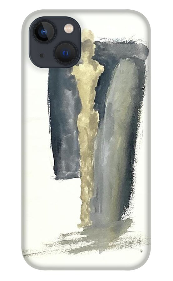 Silhouettes iPhone 13 Case featuring the painting Silhouettes IV by David Euler