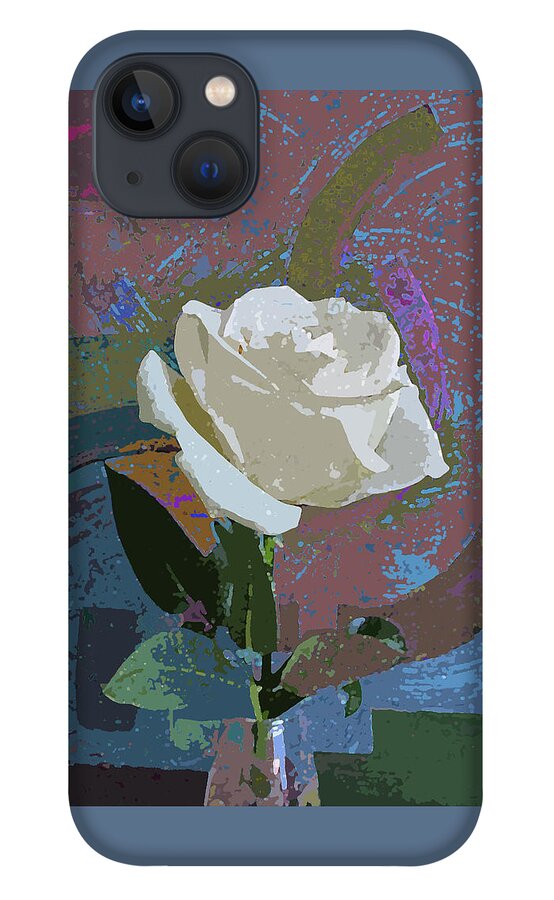 Rose iPhone 13 Case featuring the photograph Single Rose in Earth Tones by Corinne Carroll
